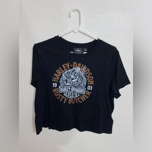 Harley Davidson crop top t-shirt